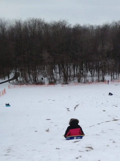 Rolling Hills Sledding Hill - 2013