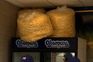 Popcorn at Michigan Stadium Concession Stand