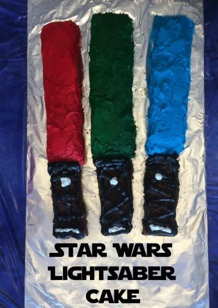 Star Wars Lightsaber Cake