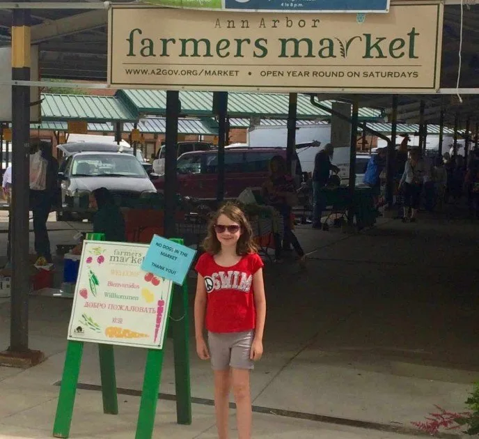 At the Ann Arbor Farmers Market