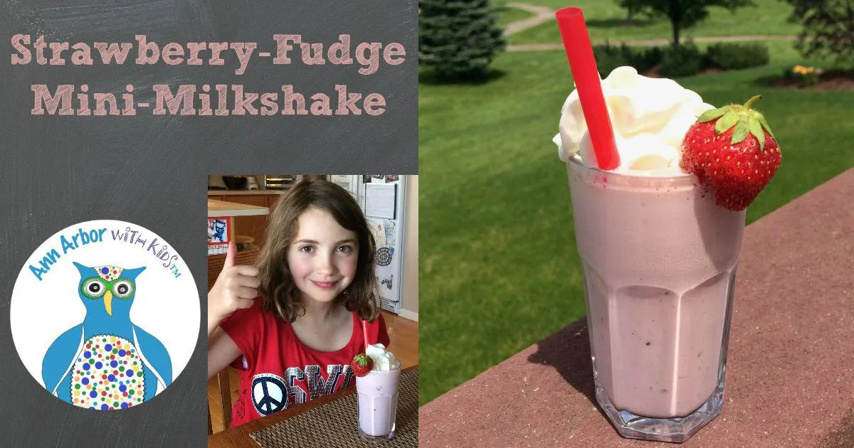 Strawberry Fudge Mini-Milkshake