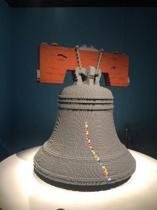 Liberty Bell in The Art of the Brick Exhibit at The Franklin Institute