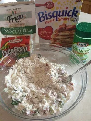 School Lunch Recipe Pizza Biscuit Dry Ingredients