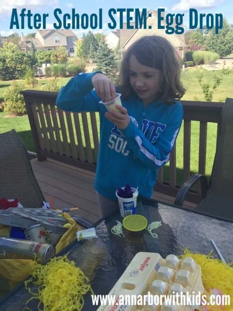 After School Minecraft Snack and Egg Drop STEM Project