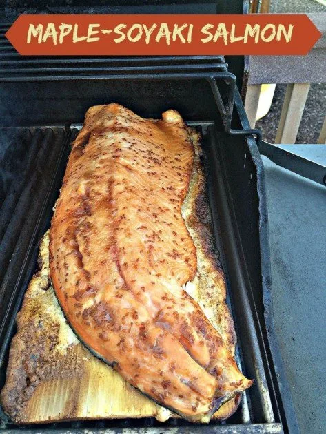 Maple-Soyaki Salmon - Cooked on the Grill