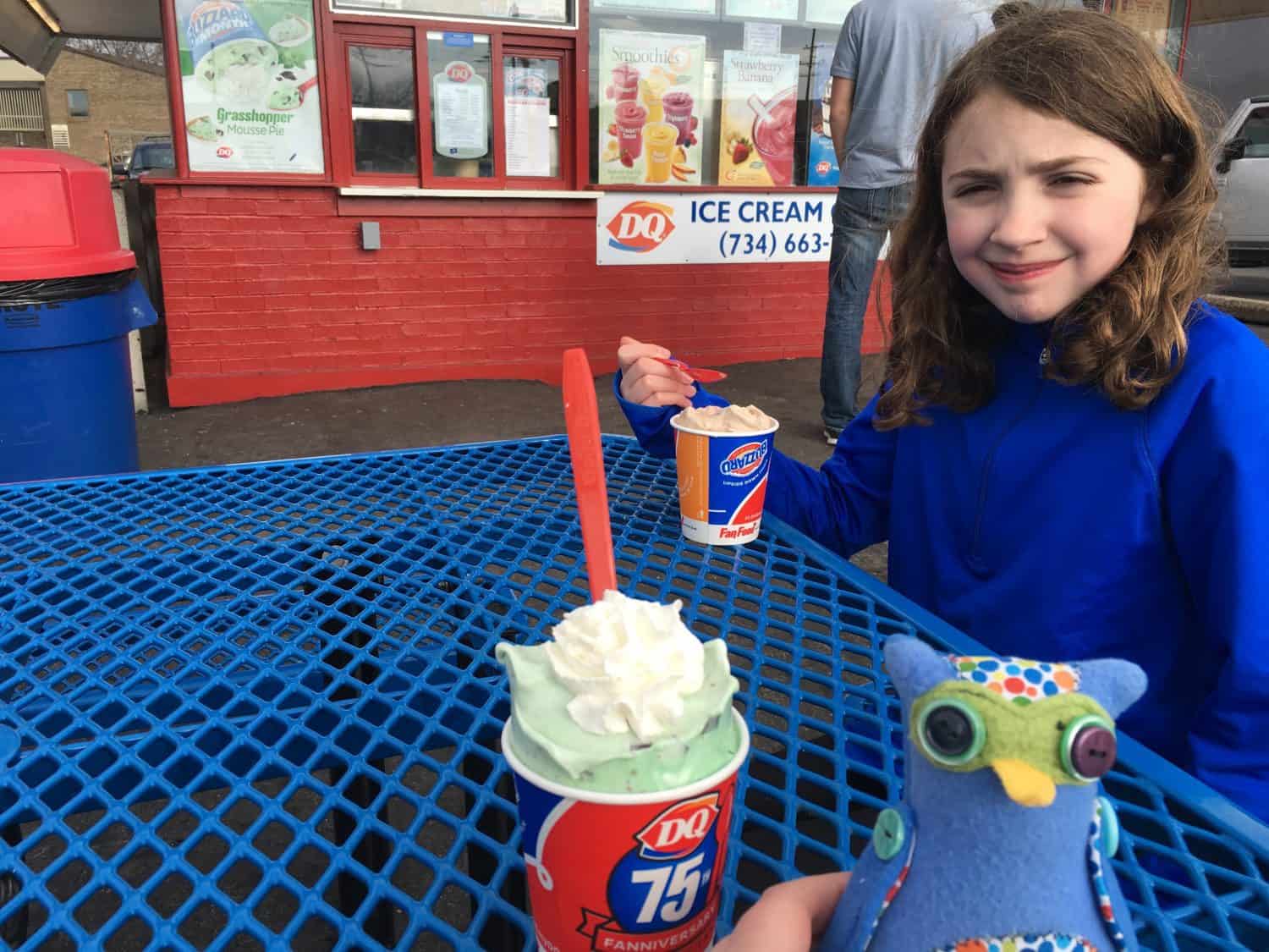 Dairy Queen Free Cone Day Ann Arbor with Kids