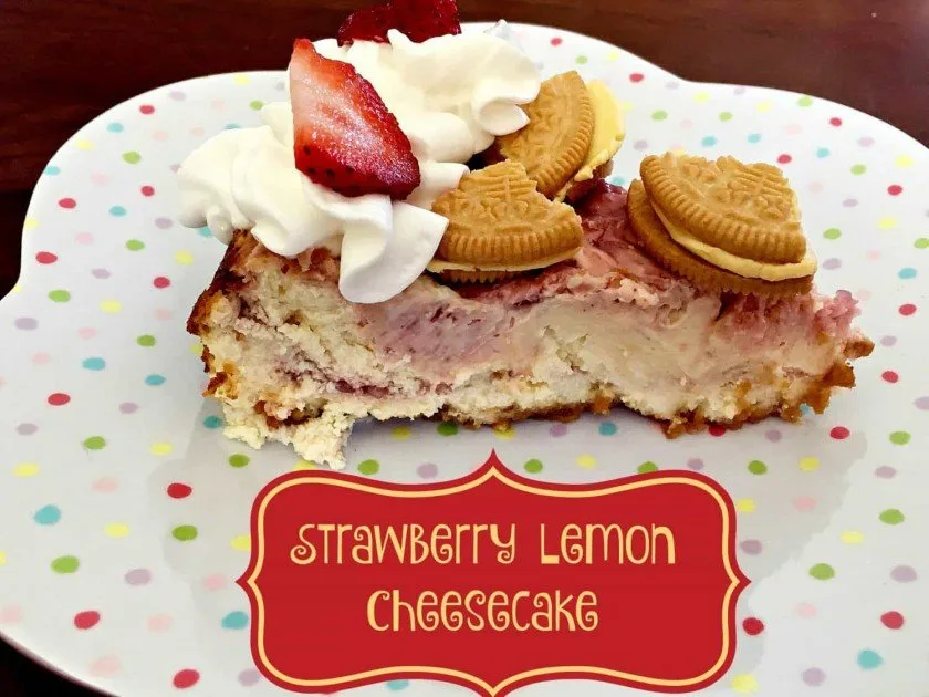 Lemon Strawberry Cheesecake