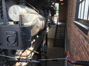 Greenfield Village Print Shop Apprentice Under the engine