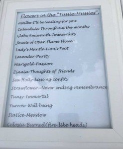 Greenfield Village Posey Meanings