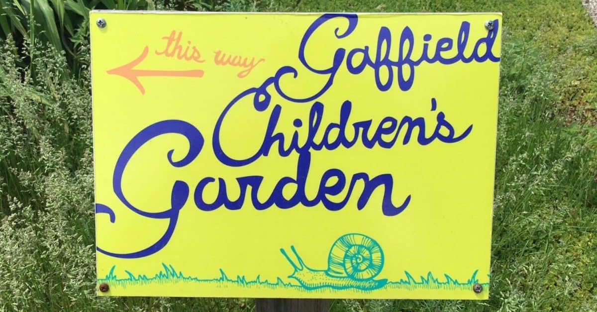 Matthaei Botanical Garden - Children's Garden - Sign