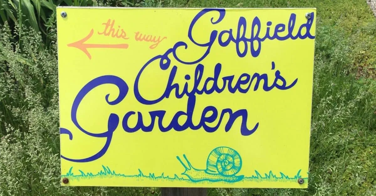 Matthaei Botanical Garden - Children's Garden - Sign