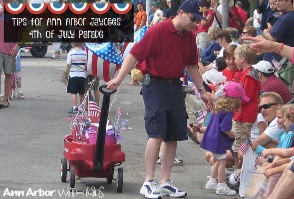 Ann Arbor Jaycees Fourth of July Parade - Handing out Candy