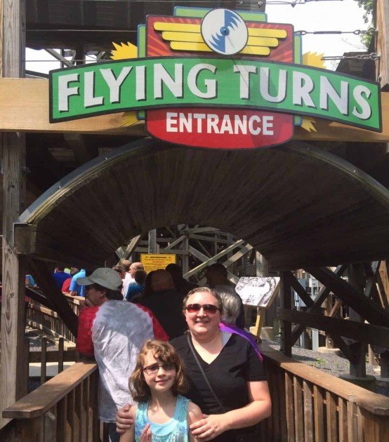 Knoebels - Flying Turns with Mom