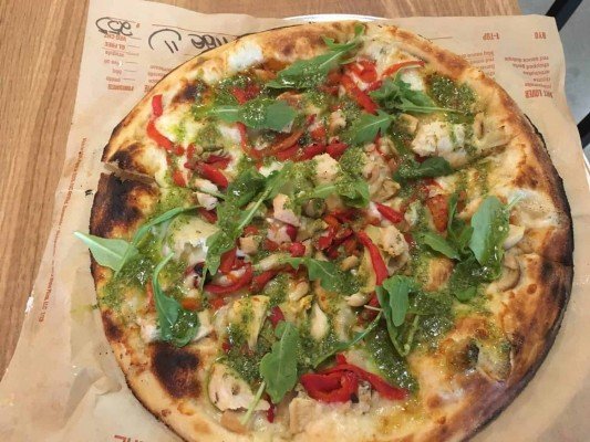 Blaze Pizza Ann Arbor -Green Stripe Pizza