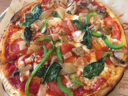 Blaze Pizza Ann Arbor - Sausage, Mushroom Pizza