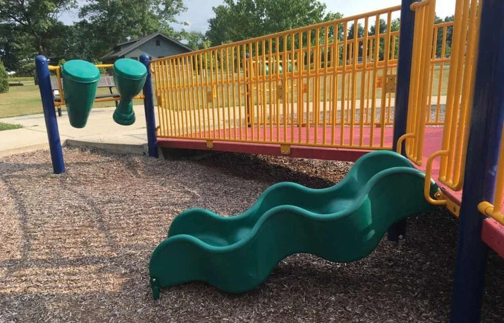Hickory Woods Park - Small Slide & Drums