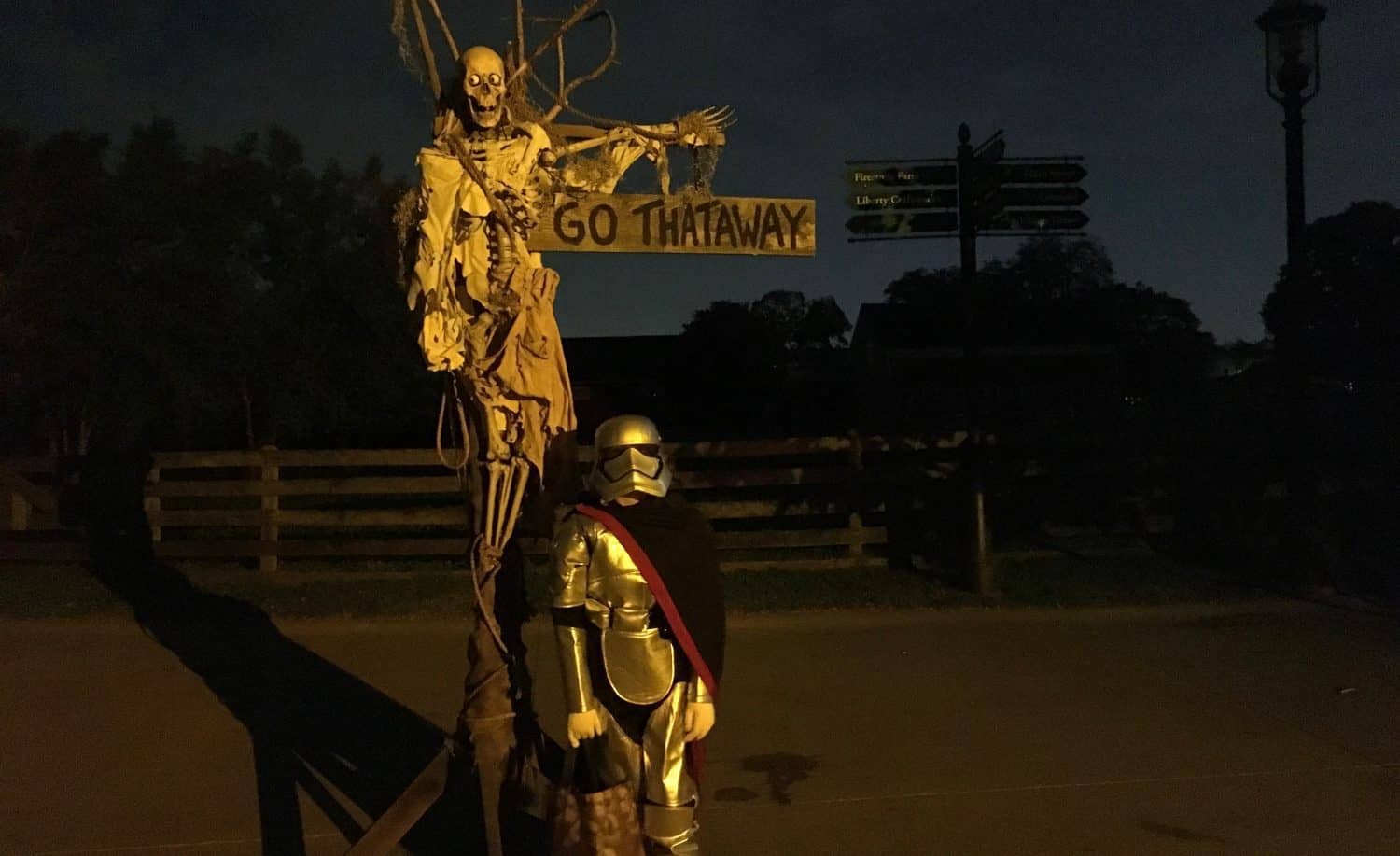 Greenfield Village Hallowe'en - Direction Marker