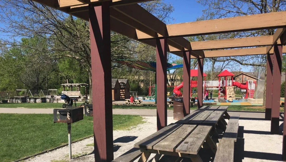 County Farm Park Playground Profile - View from Pavilion