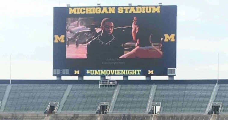 Michigan Stadium Movie Night - Black Panther on Screen