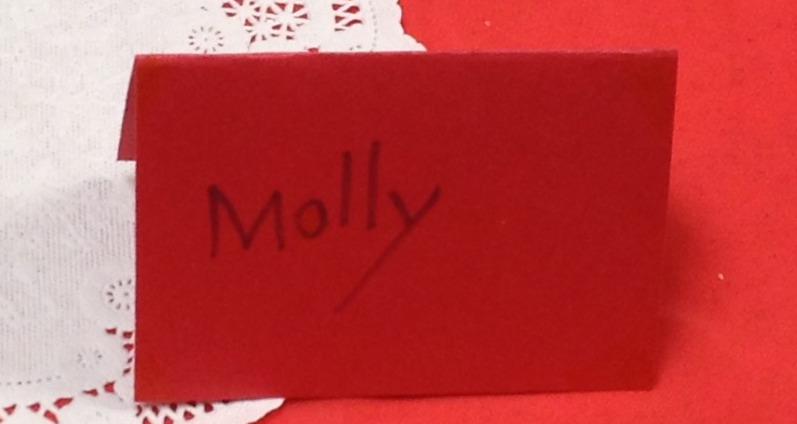 American Girl Tea Party - Namecard