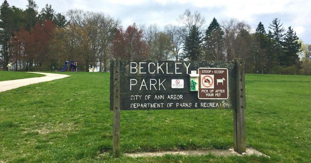 Ann Arbor Beckley Park Sign