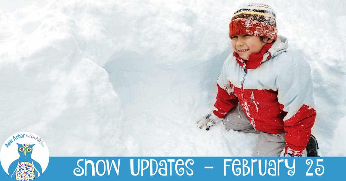 Ann Arbor Snow Updates - February 25