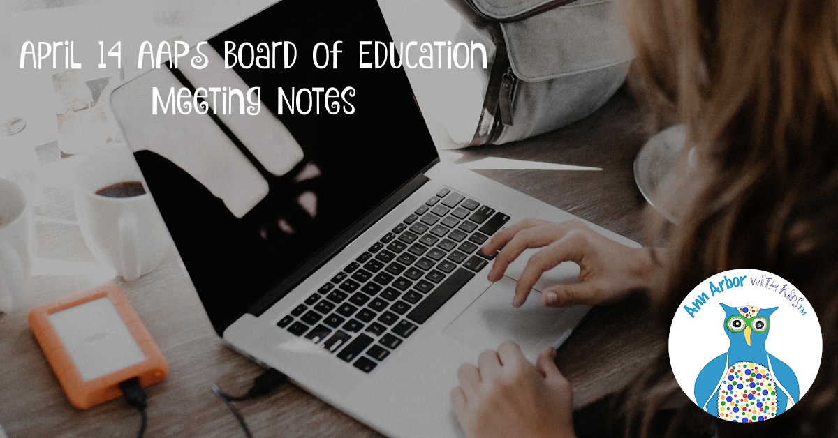 April 14 AAPS Board of Education Meeting