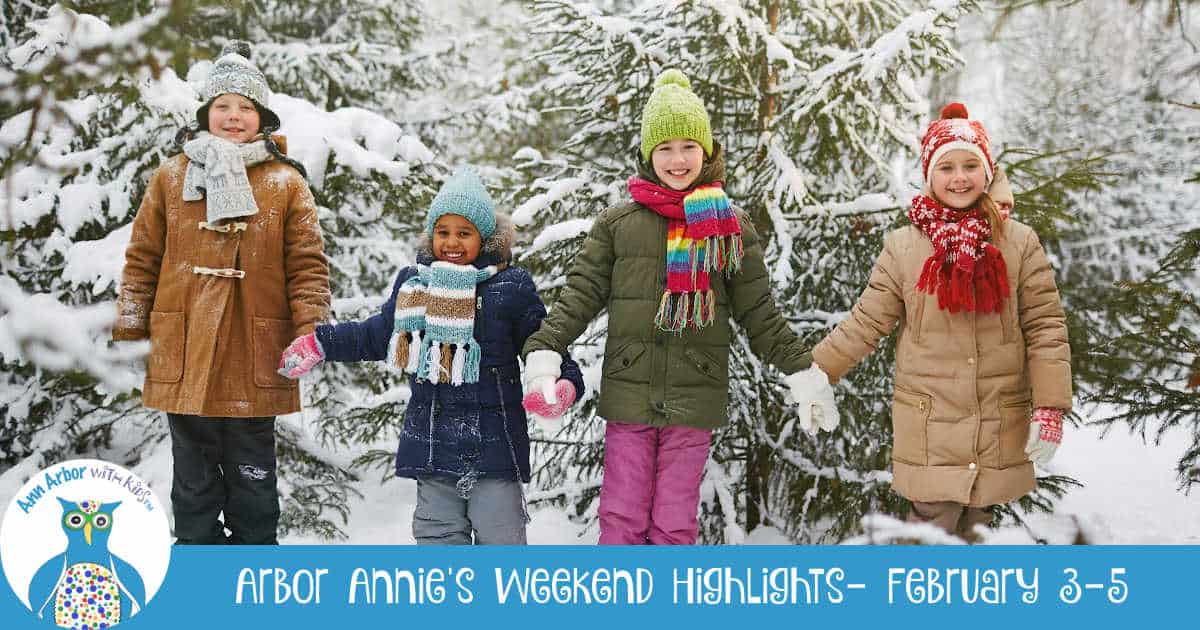 Arbor Annie's Winter Break Highlights - December 26-30 - Group of girls holding hands in snowy woods