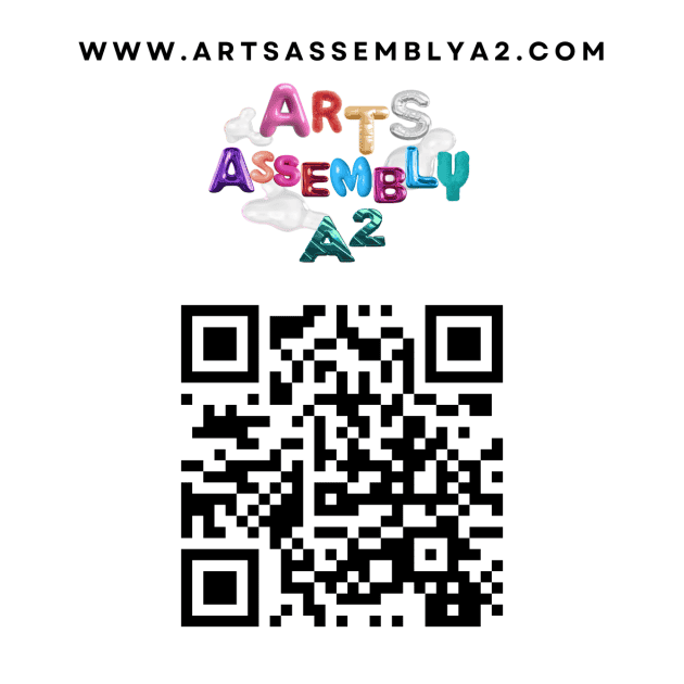 www.artassemblya2.com Arts Assembly A2 with QR Code