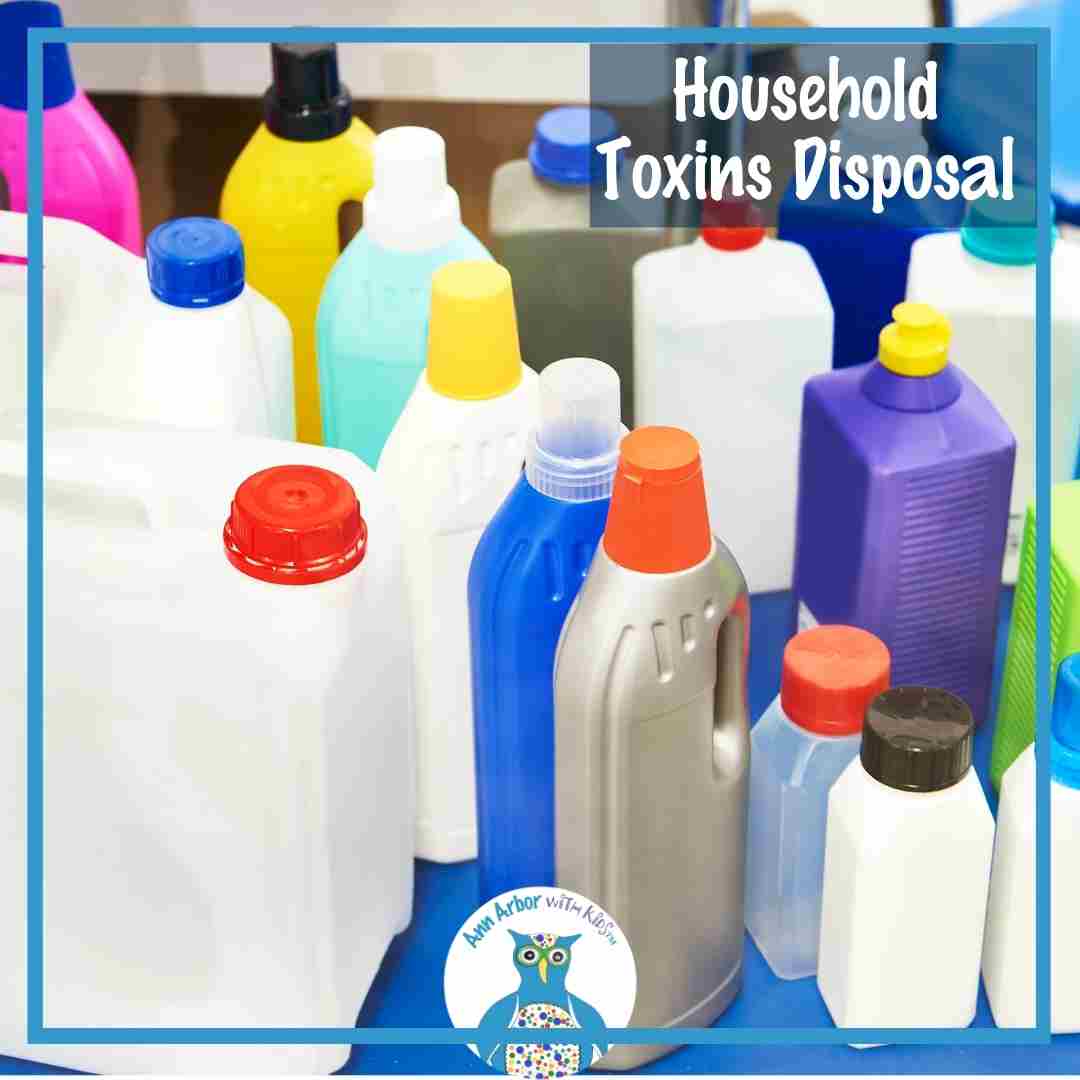 Household Chemical Disposal - containers used for various household cleaners and other chemicals