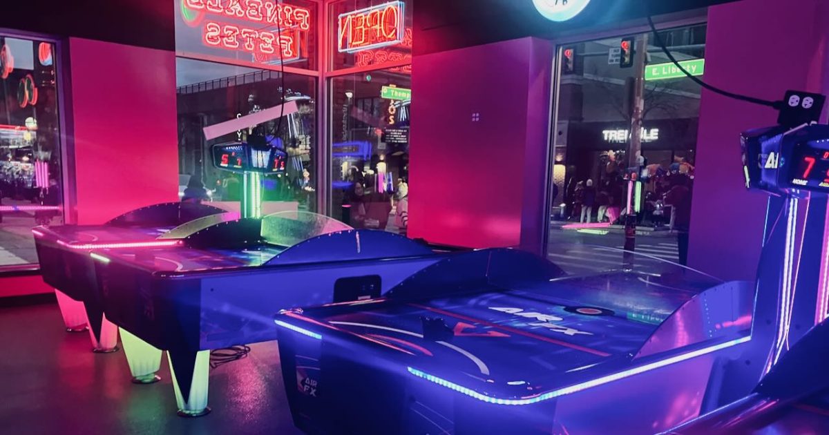 Pinball Pete's - Air Hockey Table at ground floor