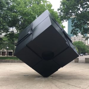 UMich - Spinning Cube on Central Campus